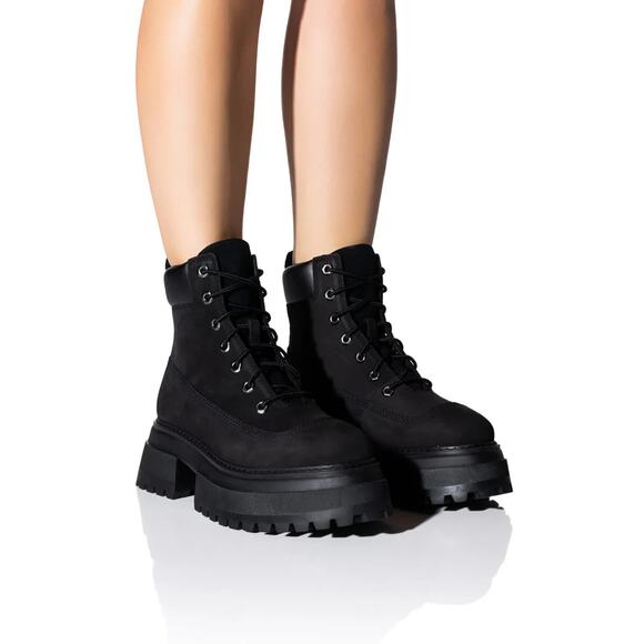 Timberland Womens Black Leather Sky 6" Lace Up Boots US 10 - Picture 1 of 10